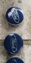 4 Uds 54mm para tapacubos centrales de coche llanta, cubo cubre emblema insignia para ford Fiesta se fusión Mondeo de La etiqueta engomada