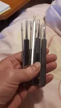 Agujas de eliminación de espinillas y acné, limpiador de puntos negros, limpiador de poros de cabeza negra, herramienta de limpieza profunda, herramienta para cuidado de la piel facial, 8/7/5 Uds.