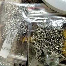 Anillos abiertos de acero inoxidable de oro nuevo, 3/4/5/6/7/8/10mm, conectores de anillos partidos para joyería Diy, venta al por mayor