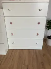 NAIERDI-perilla cerámica para gabinete de habitación de niños, tirador de armario con diseño de dibujos animados, luna y estrella, manijas para puerta de jardín