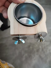 Tazas de alimentación de aves con abrazadera, jaula de loro, Bol colgante, plato de acero inoxidable para Gallinero