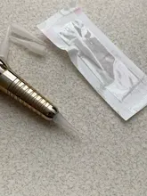 Puntas de jeringa Individual de 1RL, paquete de 50 Uds. De agujas de tatuaje solar gigante para maquillaje permanente de cejas/labios