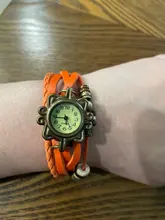 Las mujeres casuales multicapa Vintage mariposa de pulsera de cuero reloj de pulsera damas mujer reloj Montre Femme, relojes caliente 2017