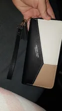 Cartera de cuero con diseño geométrico de lujo para mujer, monedero de Cremallera larga con diseño de borla, monedero femenino