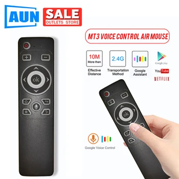 AUN 2020 Newest MT3 Gyro Smart Voice Remote Control IR Learning 2.4G Wireless Fly Air Mouse for D60s X96 Mini H96 MAX TV Box
AUN 2020 Newest MT3 Gyro Smart Voice Remote Control IR Learning 2.4G Wireless Fly Air Mouse for D60s X96 Mini H96 MAX TV Box