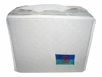 Gypsy flag embroidered cover 
Gypsy flag embroidered cover