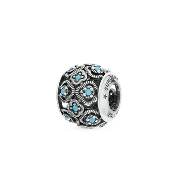 Silver Charm Pendant with turquoise sunlight sample 925
Silver Charm Pendant with turquoise sunlight sample 925