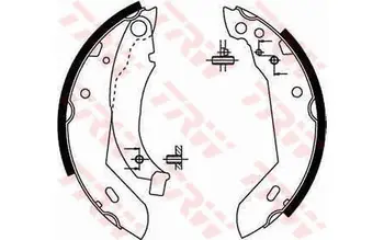 TRW Brake Shoe Set for RENAULT R19 CLIO EXPRESS PEUGEOT 205 309
TRW Brake Shoe Set for RENAULT R19 CLIO EXPRESS PEUGEOT 205 309