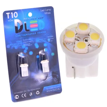 1pcs LED Car Lamp T10 - W5W - 4 SMD 3528
1pcs LED Car Lamp T10 - W5W - 4 SMD 3528