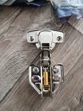 AOBT-bisagra de acero inoxidable para puerta de armario, amortiguador de bisagras hidráulicas, Cierre Suave, 1 Uds.