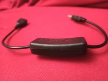 Cable USB de 28cm con interruptor de encendido/apagado, extensión de palanca para lámpara USB, suministro de alimentación de ventilador, adaptador duradero de gran oferta