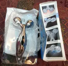 Rodillo masajeador 3D para piernas, Abdomen, cuello, glúteos, masaje Facial, rodillo de Estiramiento Facial giratorio 360, herramientas de cuidado de la piel, adelgazamiento corporal