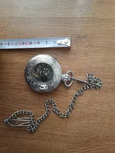 Reloj Mecánico de plata Lisa Reloj de bolsillo mecánico para hombre, esfera con mecanismo al descubierto, números romanos únicos, Steampunk, cadena FOB