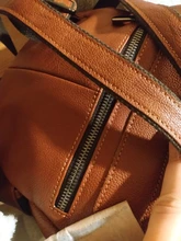 Mochila informal de contacto para mujer, bandolera de cuero genuino de 100% para niña, mochila escolar de calidad para teléfono