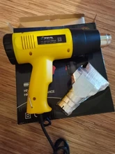 Pistola de aire caliente eléctrica con pantalla LCD Digital, enchufe europeo de 2000W, secador de pelo, soldadura por calor, envoltura termal, herramienta eléctrica de 220-240V