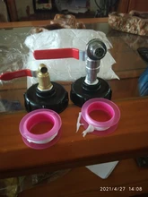 Adaptador de grifo de tanque IBC duradero, ajuste de válvula de repuesto de Conector de rosca grueso, S60 x 6 A 1/2 , 3/4