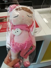 Metoo-conejo de peluche de felpa para niñas, conejo, ciervo, ballet, chica sirena, regalo de cumpleaños y Navidad