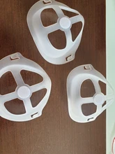 Soporte 3D para mascarilla facial, ayuda a respirar, soporte interior de silicona, válvula transpirable, cuidado de la piel