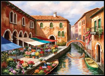 Flower Market On The Canal - - Counted Cross Stitch Kits - Handmade Needlework for Embroidery 14 ct Aida Cross Stitch Sets Color
Flower Market On The Canal - - Counted Cross Stitch Kits - Handmade Needlework for Embroidery 14 ct Aida Cross Stitch Sets Color