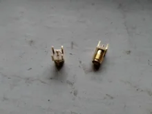 Adaptador de conector hembra SMA, borde de soldadura PCB, montaje recto RF, toma de conexión de cobre, 10 Uds.