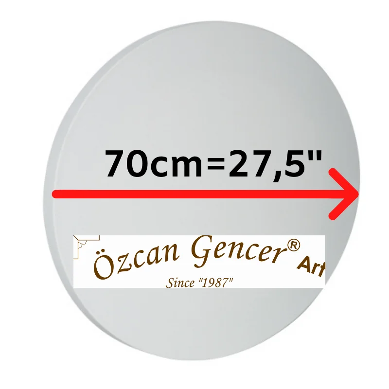 Профессиональная поставка искусства круг растягивается холст для живописи