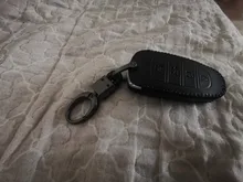 FLYBETTER-Funda de cuero genuino con 4 teclas de botón para Hyundai Sonata/I30/I35/I40/Kona/Azera/Grandeur/DN8/Elantra/Solaris L586