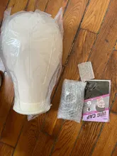 Alileader-Cabeza de MANIQUÍ PARA pelucas, soporte para pelucas, cabeza de lona, bloque de exhibición, gorras de calcetín gratis