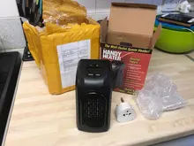 HiPiCok Fan Heater Electric Home Heaters Mini 220V Room Air Wall Handy Heater Ceramic