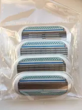 Soporte para afeitadora + 4 Uds. De cabezales de maquinilla de afeitar para mujer, conjunto de hojillas, afeitadora de línea de Bikini, herramientas de repuesto para la cabeza