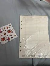 Hojas sueltas de recambio para cuaderno, accesorio de papelería con índice para archivador, para negocios y planes semanales o mensuales, A5 A6, 45 uds.