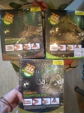 Kit de excavación de fósil de dinosaurio para niños, juguete de arqueología educativa, exquisito juego jurásico, figura de acción, esqueleto, modelo regalo