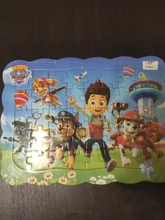 Rompecabezas de madera de la patrulla canina para niños, juguete educativo de aprendizaje temprano para regalo de Navidad