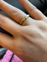 Vnox-Anillos de boda clásicos para mujeres y hombres, joyería de color dorado de acero inoxidable, banda para parejas, aniversario, nombre personalizado, regalo para amantes