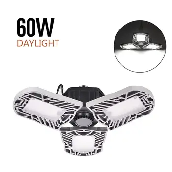 60W LED Garage Light Bulb E26 144 LEDs High Bay Light Deformable Ceiling Light For Workshop Warehouse Industrial Lighting
60W LED Garage Light Bulb E26 144 LEDs High Bay Light Deformable Ceiling Light For Workshop Warehouse Industrial Lighting