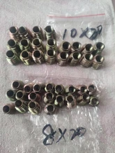 20 piezas M4 M5 M6 M8 M10 Hilo de aleación de Zinc para madera insertar tuerca de brida hexagonal conducir la muebles loco