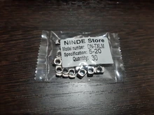 NINDEJIN-cabeza de martillo de tuerca de acero al carbono, tornillos de ranura en T deslizantes, M3, M4, M5, M6, M8, 2020, 3030, perfil de aluminio, serie 4040, 30 Uds.