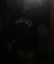 Sudadera con capucha para hombre y mujer, prenda deportiva masculina de gran tamaño con estampado de letras y cuello en V, estilo Hip Hop, a la moda, 2021