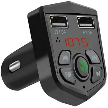 Trasmitter FM Bluetooth V5.0 LCD FM microphone built-in calls Manos free charger Dual USB 3.1A music, TF card
Trasmitter FM Bluetooth V5.0 LCD FM microphone built-in calls Manos free charger Dual USB 3.1A music, TF card
