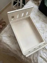 Accesorios de fotografía recién nacido cama de madera Poses infantiles Fondo desmontable apoyos K1MA