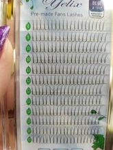 Pestañas Yelix 12 líneas prefabricadas volumen fans 2D/3D/4D/5D/6D ruso extensiones de pestañas con volumen Premium pestañas individuales extensión