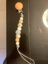 Chupete de silicona con cuentas de dentición para bebé, Clip para chupete de bebé, Clip para chupete, mordedor, juguete, cuentas, regalo de cumpleaños