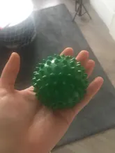 PVC de ejercicios duro punta de bola de masaje alivio fascitis Plantar en vivomed mano pie agarre entrenamiento bola portátil fisioterapia Bola con picos 7cm
