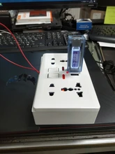 Delviz-Toma de corriente de pared con 5 orificios, enchufe Usb estándar europeo, Panel empotrado gris, doble puerto USB 2.1A, CA 110-250V, toma de corriente de Reino Unido, Universal