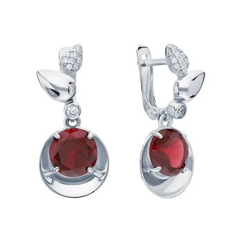 Silver earrings with nanocrystal, cubic zirconia and Garnet sunlight sample 925
Silver earrings with nanocrystal, cubic zirconia and Garnet sunlight sample 925