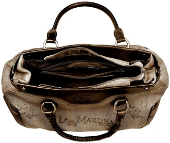 Hand Bag Black Beige Women La Martina Bag Woman W/Lock Villa 
Hand Bag Black Beige Women La Martina Bag Woman W/Lock Villa