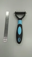 Pet Hair Removal Comb for Dog Cat Detangler Fur Trimming Dematting Deshedding Deshedding