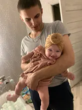 Sombrero de bebé suave con lazo de flores, sombreros para bebé niña turbante para niños pequeños, banda para el pelo, gorro, gorra para bebé recién nacido