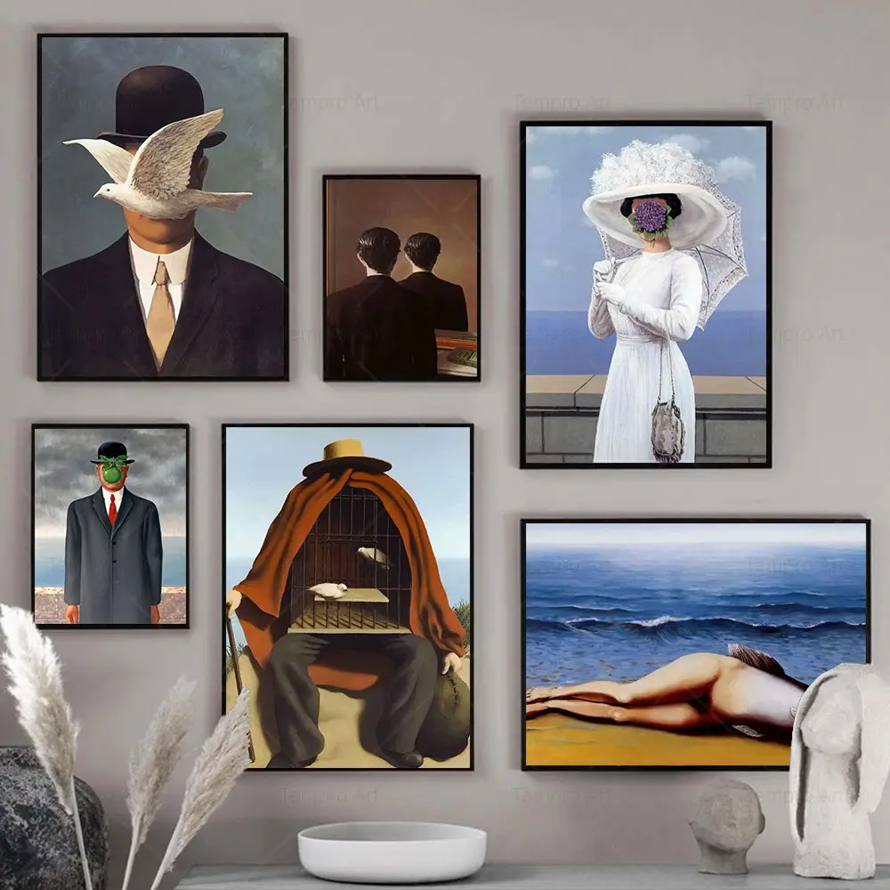 Rene Magritte Canvas Painting Surrealism Classic Artwork Reproduction Posters and Prints Wall Art Picture Living Room Home Decor
Rene Magritte Canvas Painting Surrealism Classic Artwork Reproduction Posters and Prints Wall Art Picture Living Room Home Decor
