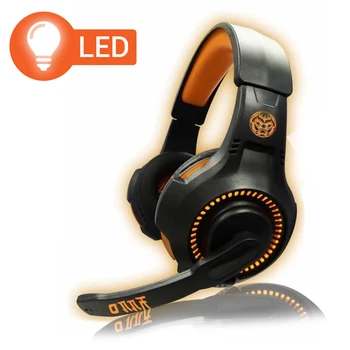 Auriculares gaming Onaji cascos de diadema con micrófono para videojuegos PS4, XBOX, PC sonido envolvente con iluminación LED
Auriculares gaming Onaji cascos de diadema con micrófono para videojuegos PS4, XBOX, PC sonido envolvente con iluminación LED