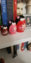 Juego de 10 muñecos Matryoshka rusos, patrón de pingüino hecho a mano, muñecos de anidación de tilo, Matryoshka, juguetes para decoración del hogar, divertidos juguetes